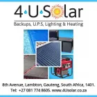 Maatskappy 1 beeld 4 U SOLAR UPS Backups in Germiston GP