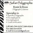 Maatskappy 1 beeld POLYGRAPH SAFARI Truth Verificatiion in Nelspruit MP
