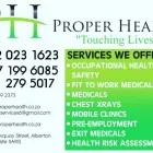 Maatskappy 1 beeld PROPER HEALTH OCCUPATIONAL CLINIC Occupational Health and Safety Consultants in Alberton GP