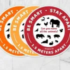 Maatskappy 2 beeld SOCIAL DISTANCING STICKERS School in Cape Town WC