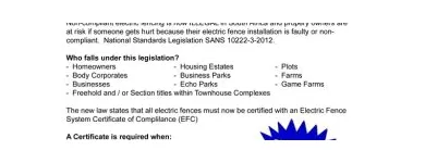 Business 1 image FALCON ELECTRIC FENCE Wall Top Fence in Pretoria GP