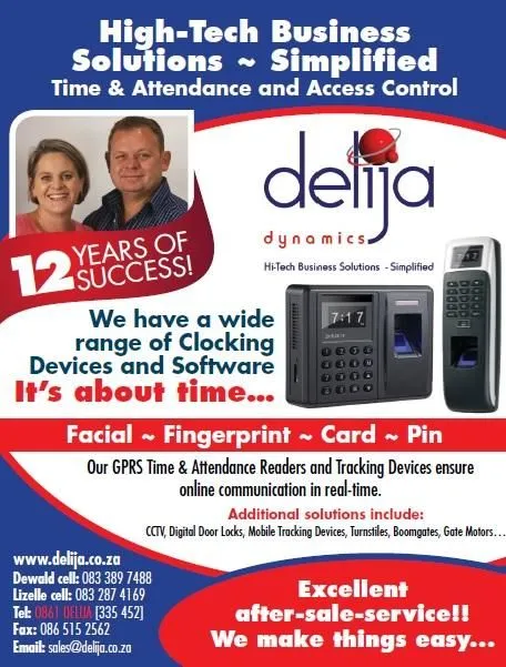 Business 4 image DELIJA DYNAMICS CC TIME & ATTENDANCE AND ACCESS CONTROL ~ NATIONAL & INTERNATIONAL MARKET